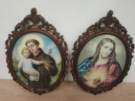 2 Religieuze afbeeldingen, made in Italie (1)